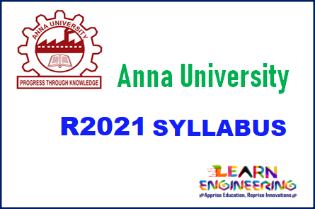 Anna University R2021 Syllabus (UG/PG) – Learnengineering.in