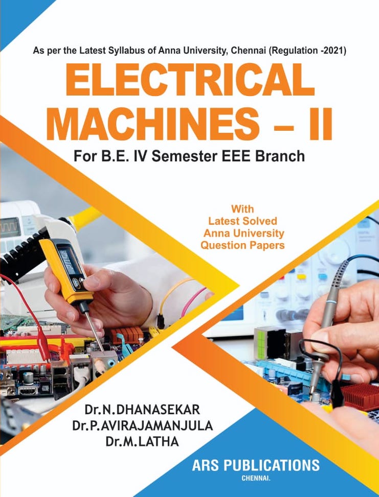 [PDF] EE3405 Electrical Machines - II (EM-II) Books, Lecture Notes, 2 ...